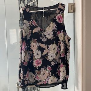 Torrid Flora Chiffon Tank size 3